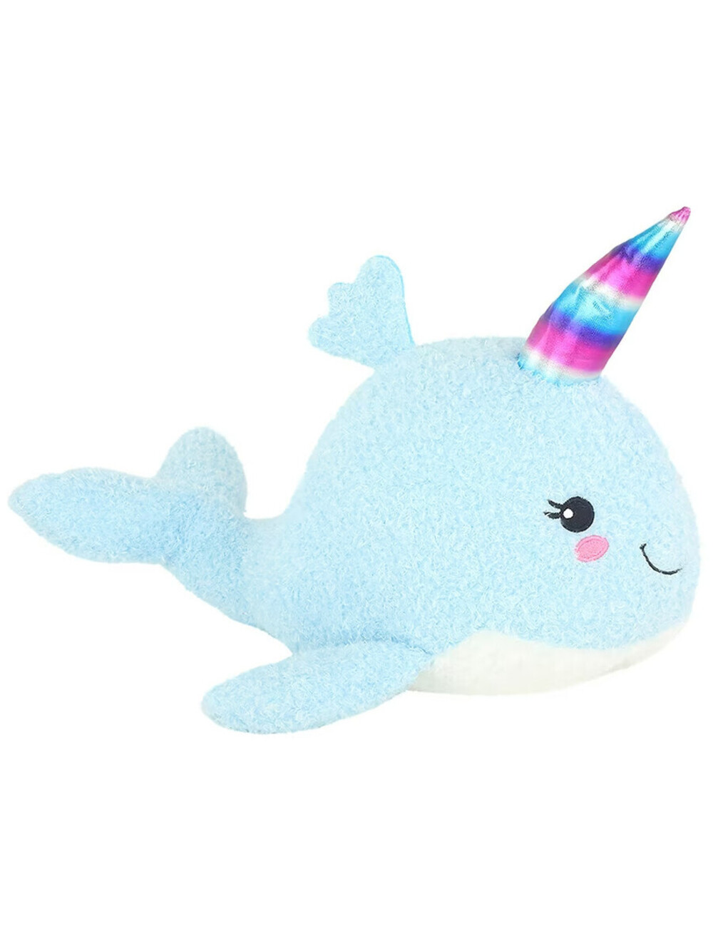Hug Me Walgreens Stuffed Plush Narwhal Blue Rainbow Horn Whale Unicorn 14" Toy
